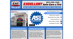 Desktop Screenshot of excellentautocareandtire.com